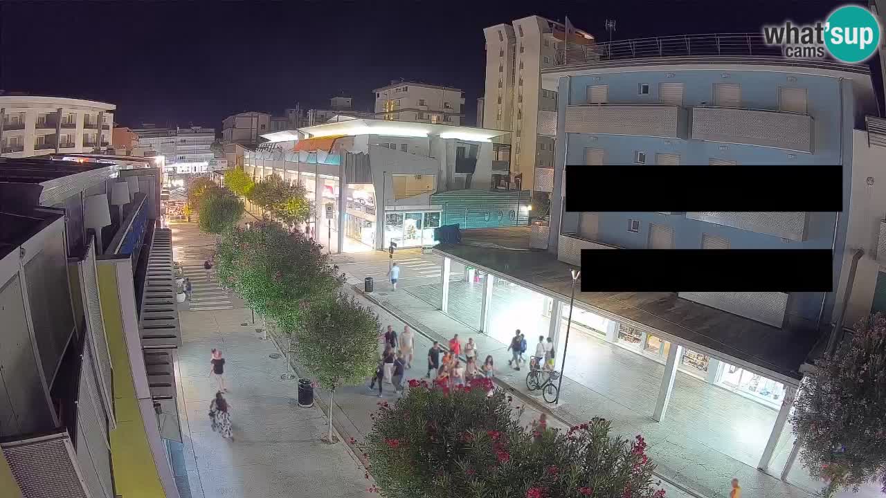 Webcam Passeggiata Bibione – Viale delle Costellazioni in Diretta