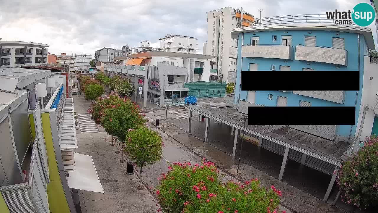 Bibione Fußgängerzone Webcam – Viale delle Costellazioni live