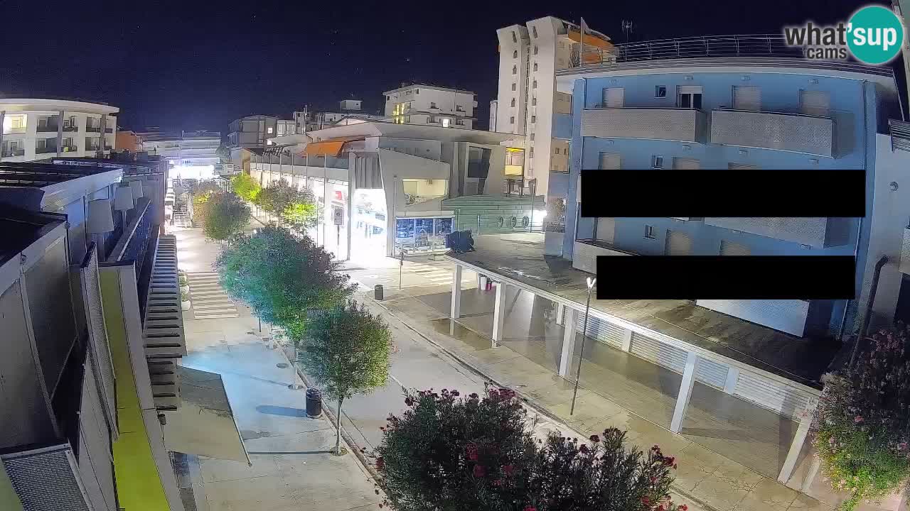 Webcam Promenade de Bibione – Viale delle Costellazioni en direct