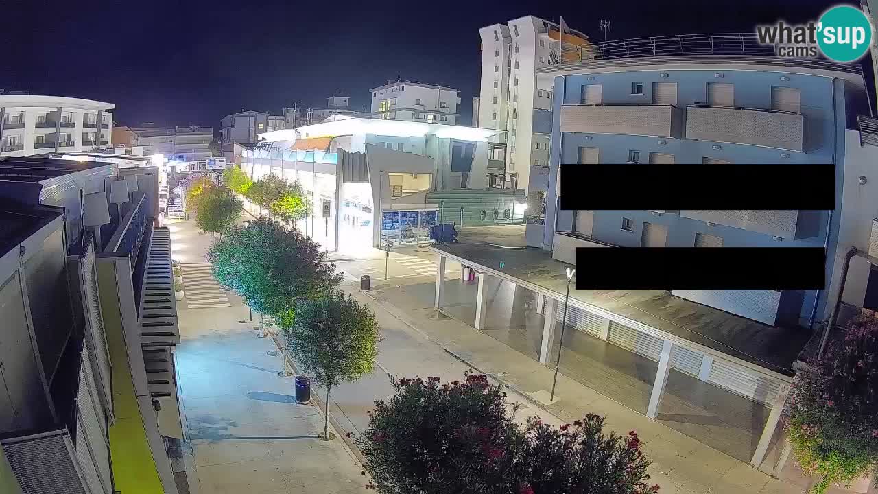 Webcam Paseo de Bibione – Viale delle Costellazioni en directo