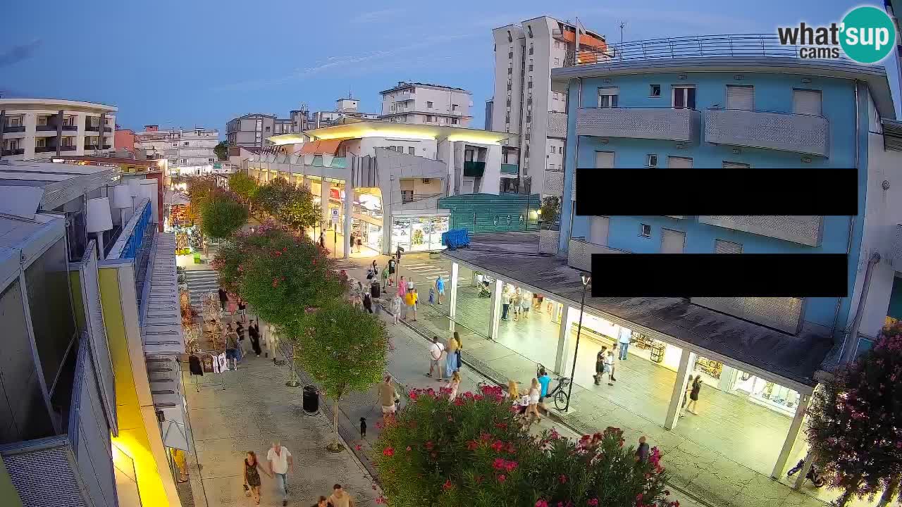 Webcam Promenade de Bibione – Viale delle Costellazioni en direct
