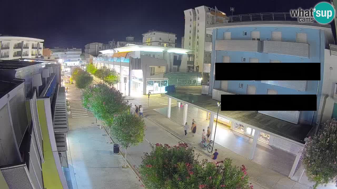Bibione Fußgängerzone Webcam – Viale delle Costellazioni live