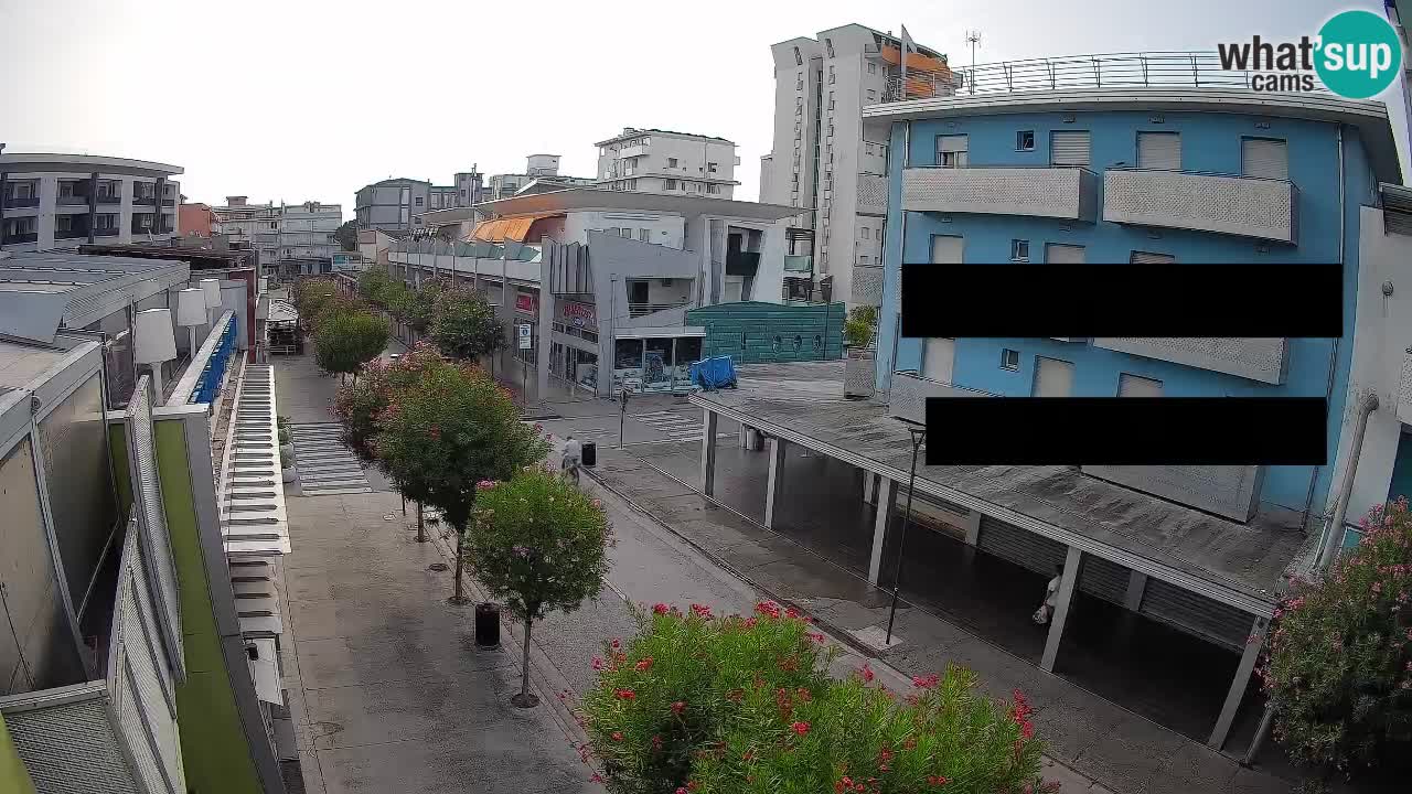 Bibione Fußgängerzone Webcam – Viale delle Costellazioni live