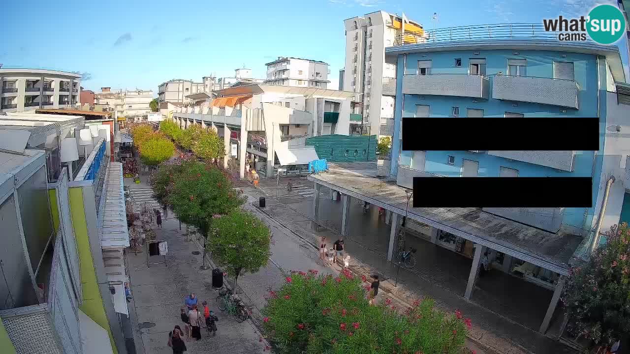 Webcam Passeggiata Bibione – Viale delle Costellazioni in Diretta