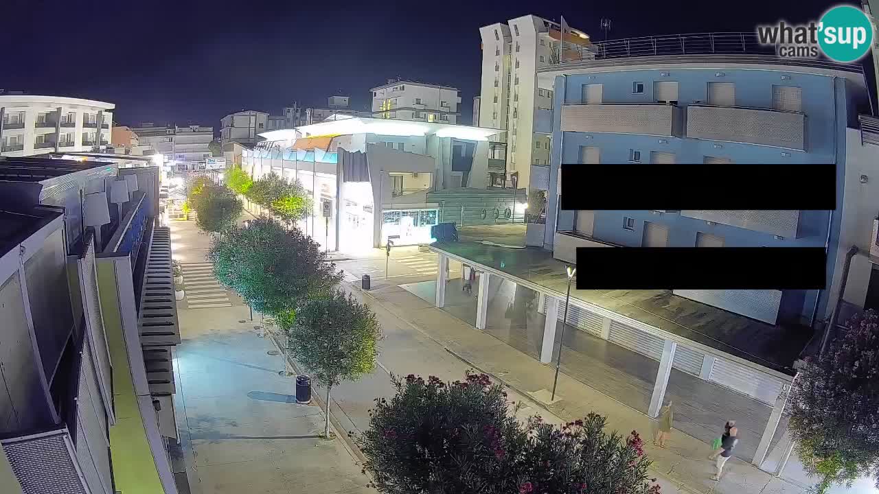 Bibione Fußgängerzone Webcam – Viale delle Costellazioni live