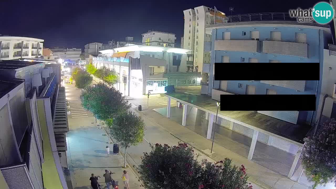 Bibione Fußgängerzone Webcam – Viale delle Costellazioni live