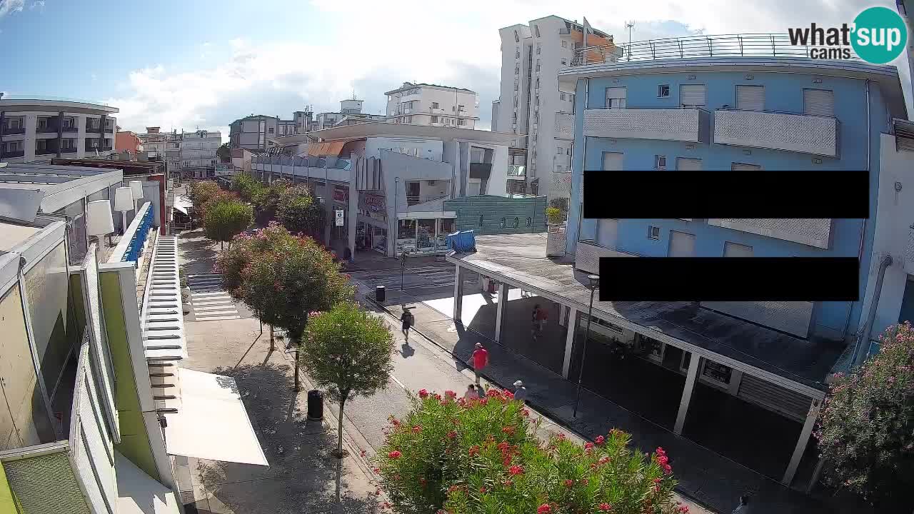 Webcam Passeggiata Bibione – Viale delle Costellazioni in Diretta