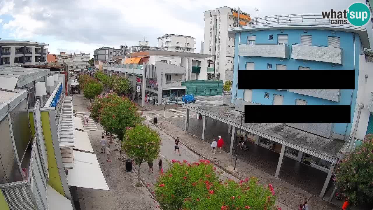 Bibione Fußgängerzone Webcam – Viale delle Costellazioni live