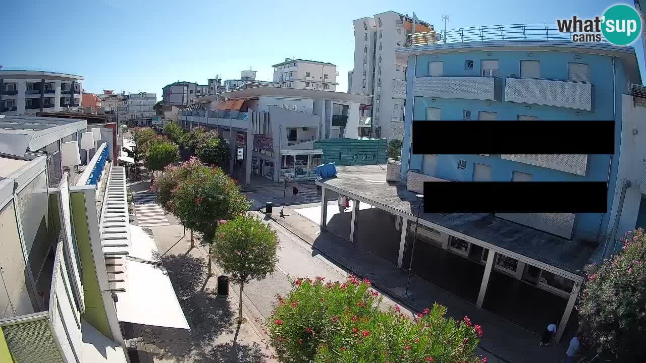 Bibione Fußgängerzone Webcam – Viale delle Costellazioni live