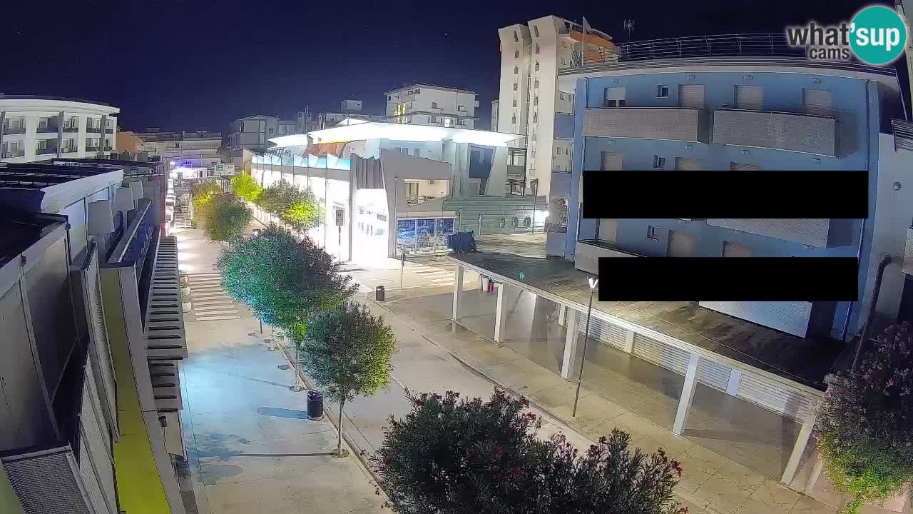 Bibione Fußgängerzone Webcam – Viale delle Costellazioni live