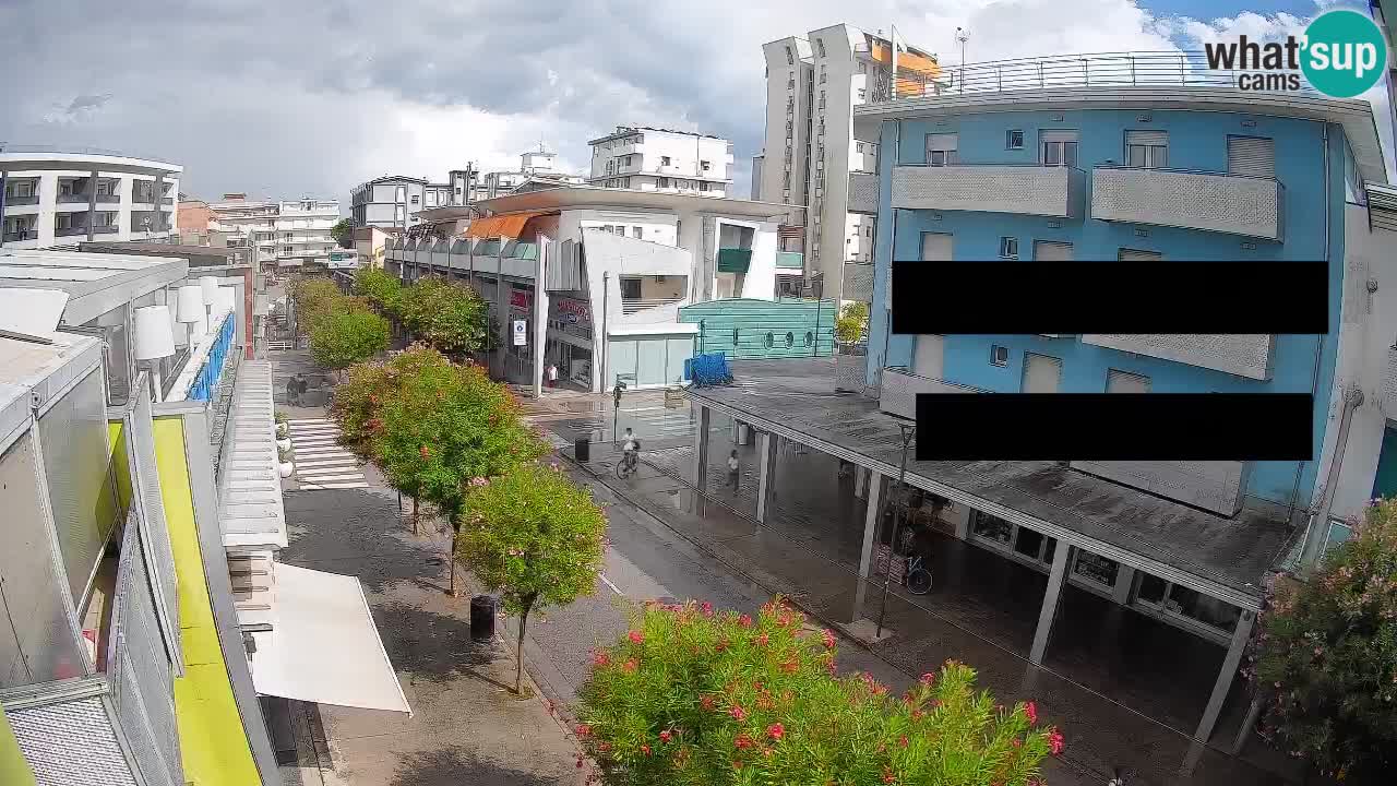 Bibione Fußgängerzone Webcam – Viale delle Costellazioni live