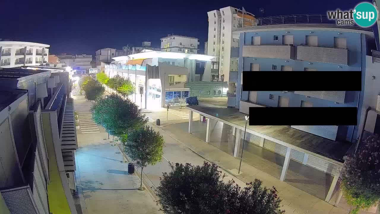 Webcam Promenade de Bibione – Viale delle Costellazioni en direct