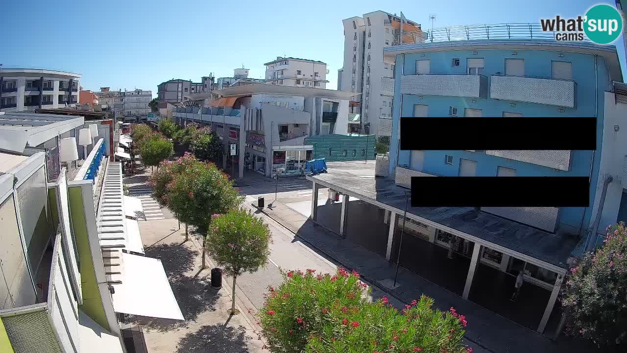 Bibione Fußgängerzone Webcam – Viale delle Costellazioni live