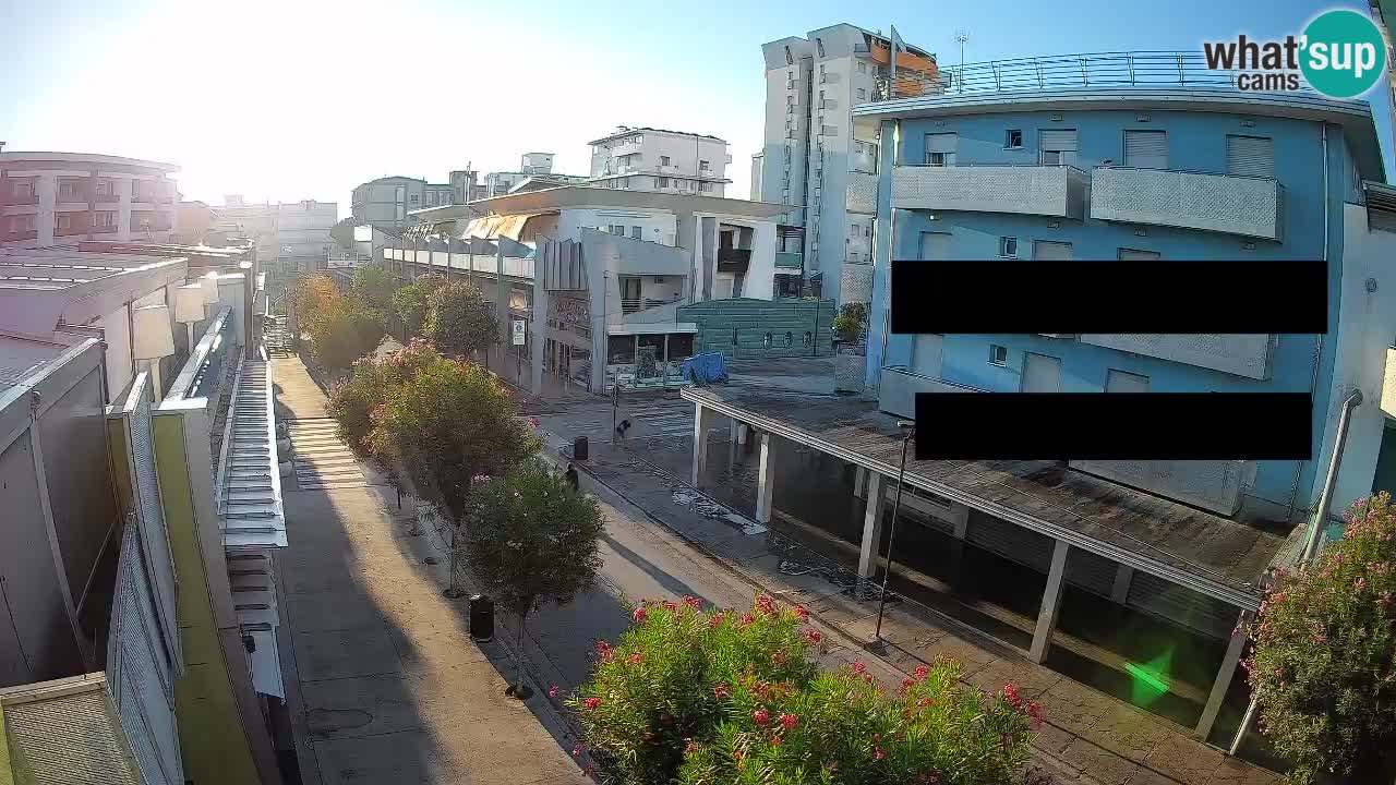 Bibione Fußgängerzone Webcam – Viale delle Costellazioni live