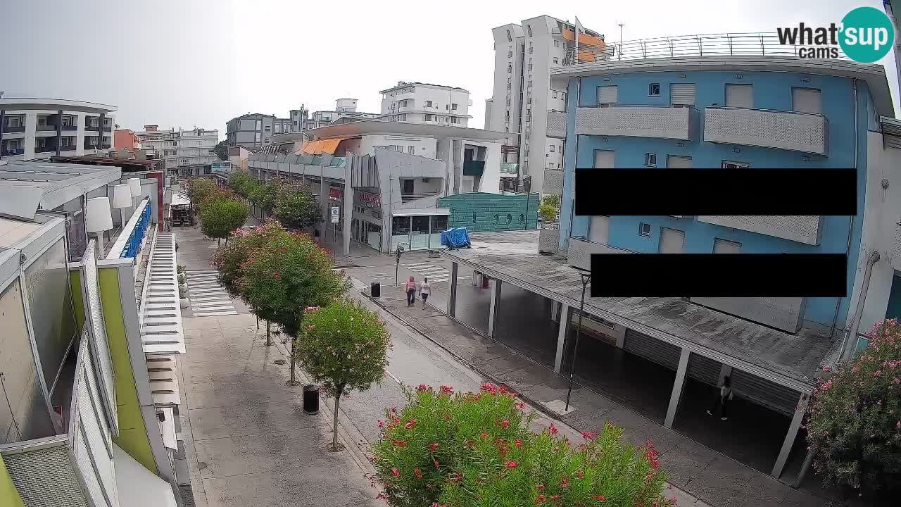 Bibione Fußgängerzone Webcam – Viale delle Costellazioni live