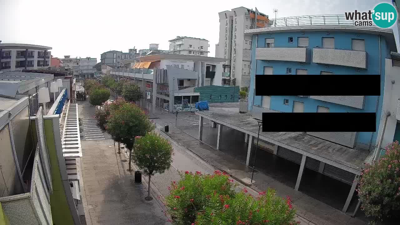 Bibione Fußgängerzone Webcam – Viale delle Costellazioni live