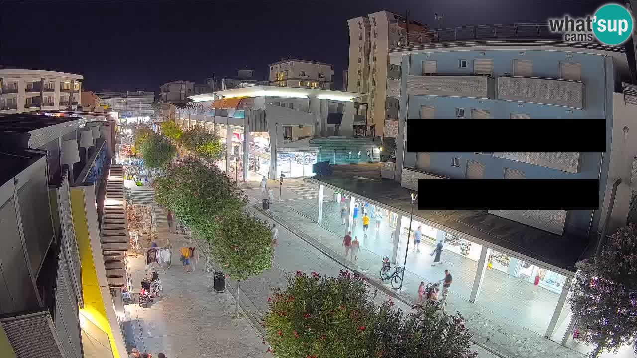 Bibione Fußgängerzone Webcam – Viale delle Costellazioni live