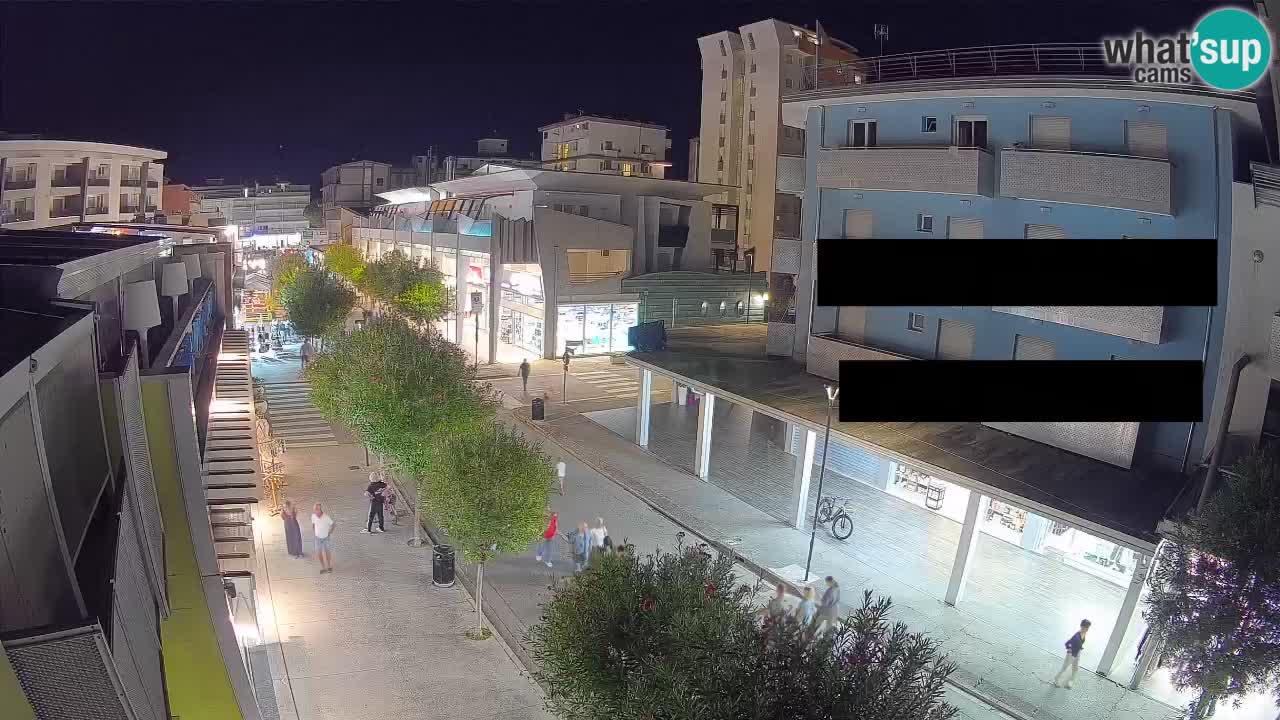 Web kamera Bibione Šetnica – Viale delle Costellazioni uživo