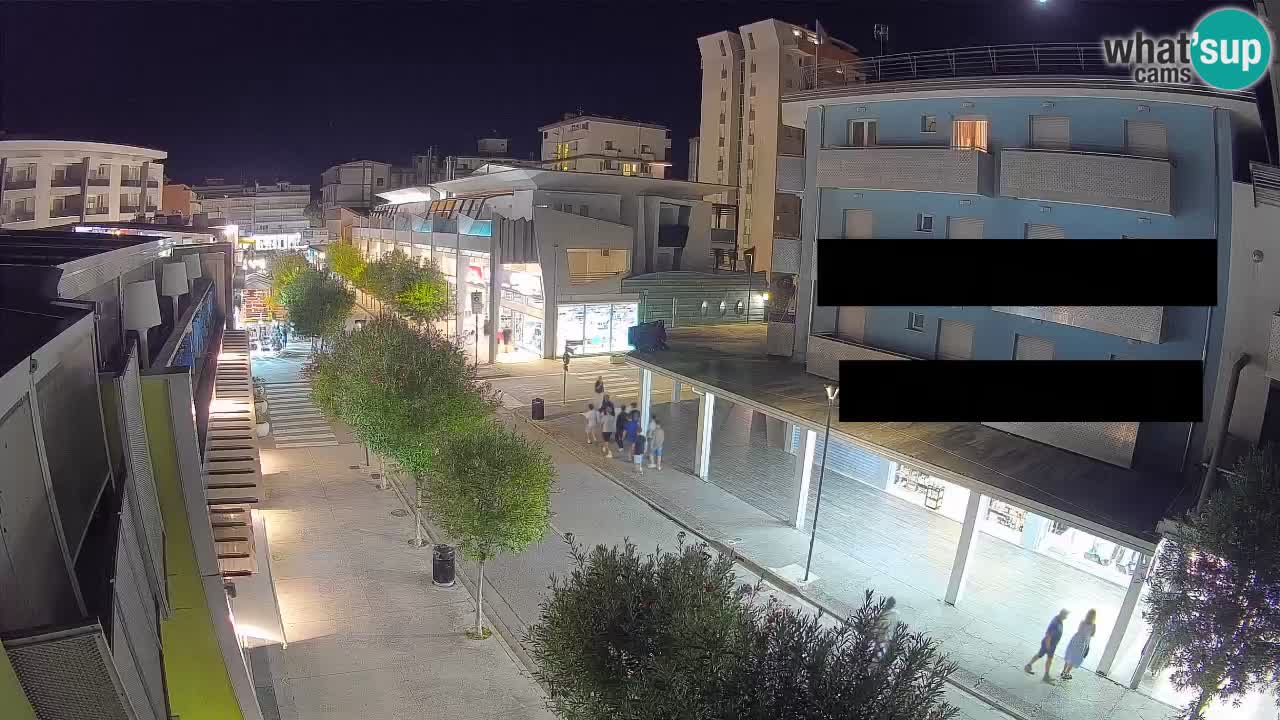 Webcam Passeggiata Bibione – Viale delle Costellazioni in Diretta