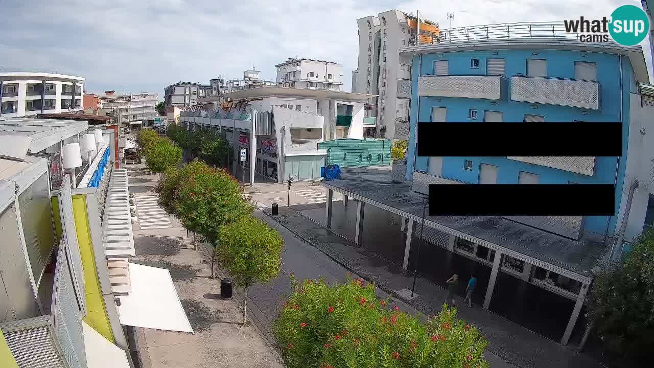 Bibione Fußgängerzone Webcam – Viale delle Costellazioni live