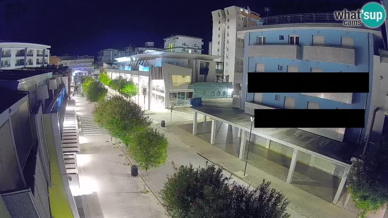 Bibione Fußgängerzone Webcam – Viale delle Costellazioni live
