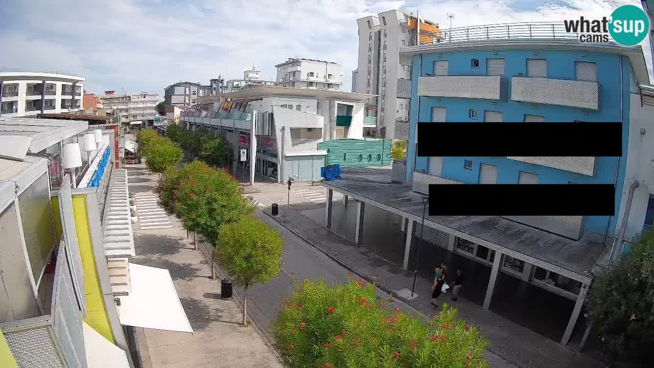 Bibione Fußgängerzone Webcam – Viale delle Costellazioni live