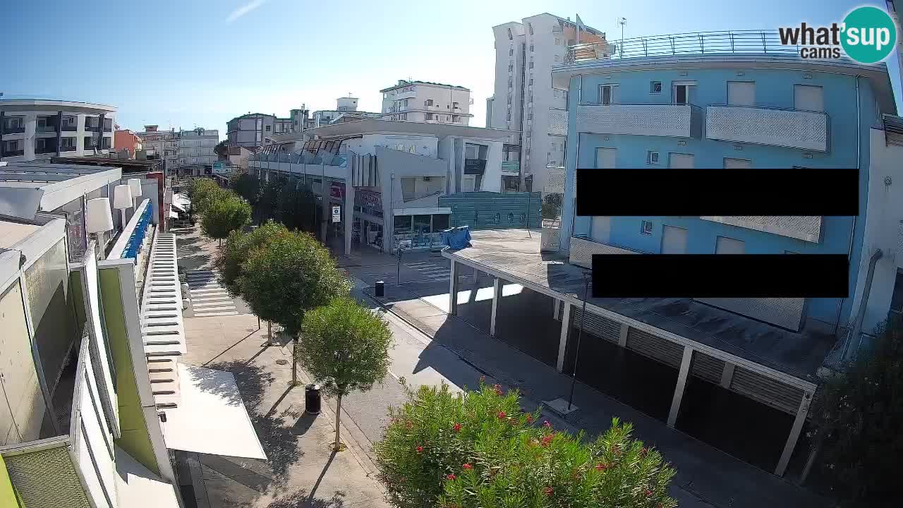 Bibione Fußgängerzone Webcam – Viale delle Costellazioni live