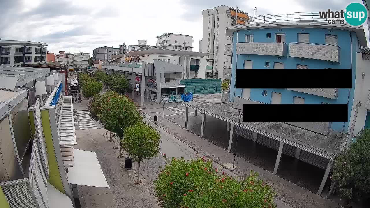 Bibione Fußgängerzone Webcam – Viale delle Costellazioni live