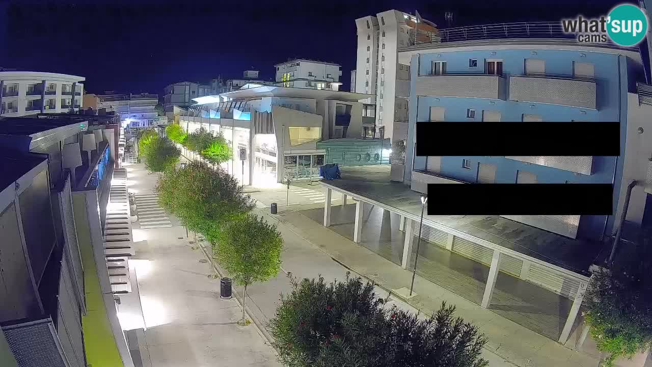 Bibione Fußgängerzone Webcam – Viale delle Costellazioni live