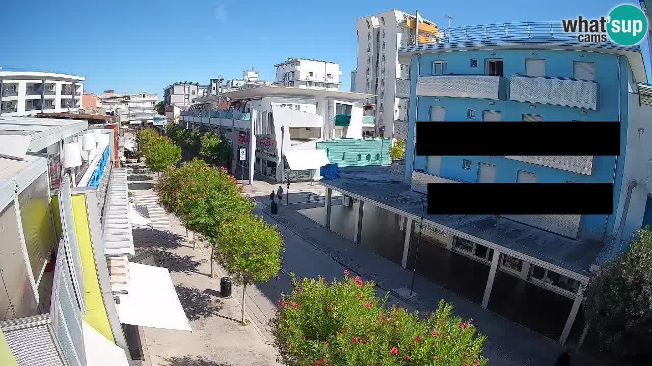 Bibione Fußgängerzone Webcam – Viale delle Costellazioni live