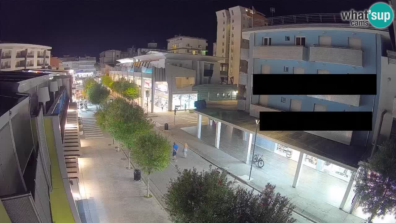 Webcam Passeggiata Bibione – Viale delle Costellazioni in Diretta