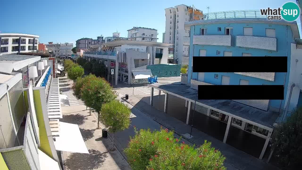 Bibione Fußgängerzone Webcam – Viale delle Costellazioni live