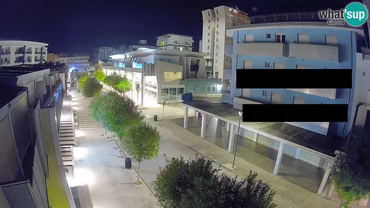 Bibione Fußgängerzone Webcam – Viale delle Costellazioni live