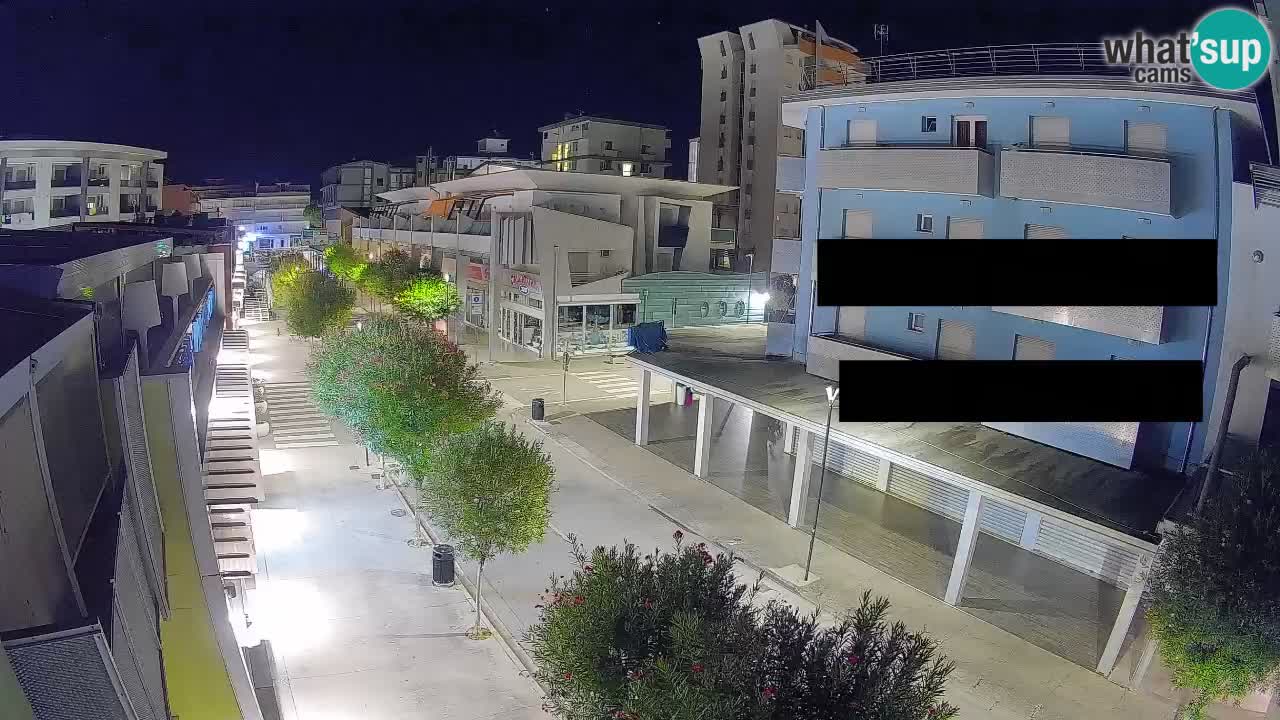 Bibione Fußgängerzone Webcam – Viale delle Costellazioni live