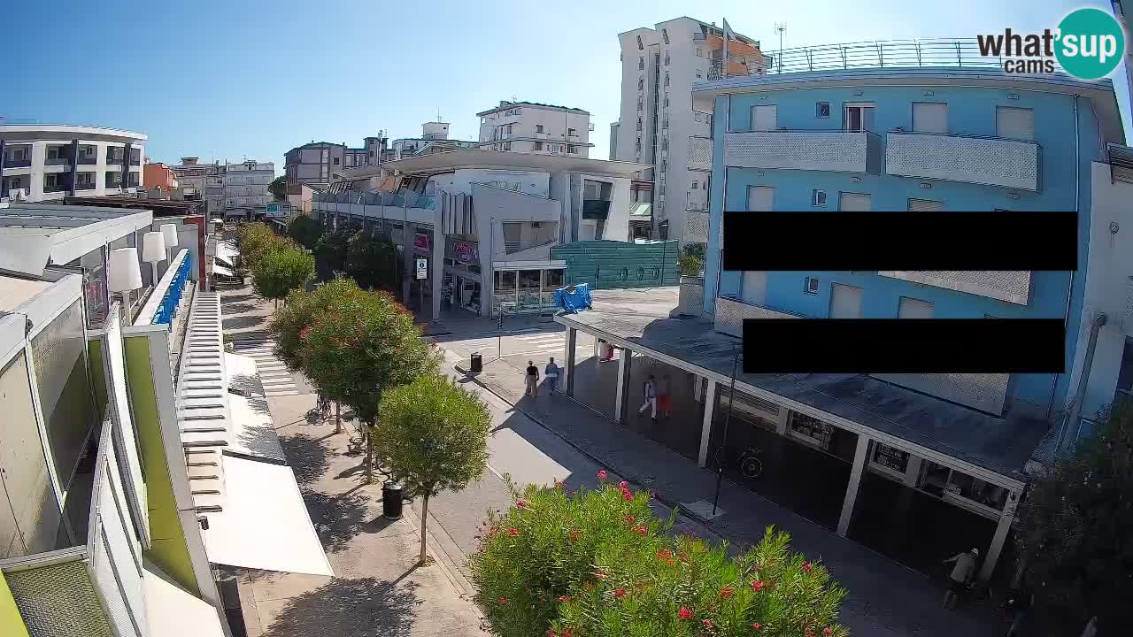 Bibione Fußgängerzone Webcam – Viale delle Costellazioni live