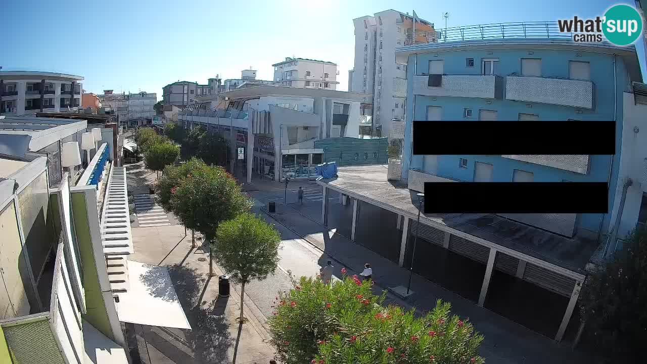 Bibione Fußgängerzone Webcam – Viale delle Costellazioni live