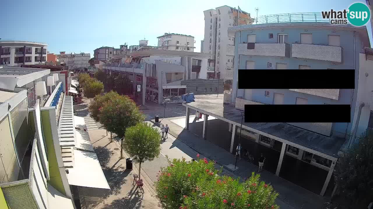 Bibione Fußgängerzone Webcam – Viale delle Costellazioni live