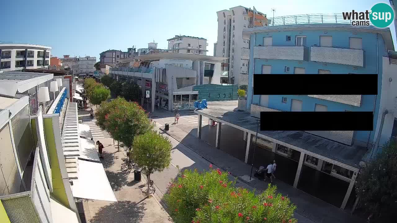 Bibione Fußgängerzone Webcam – Viale delle Costellazioni live