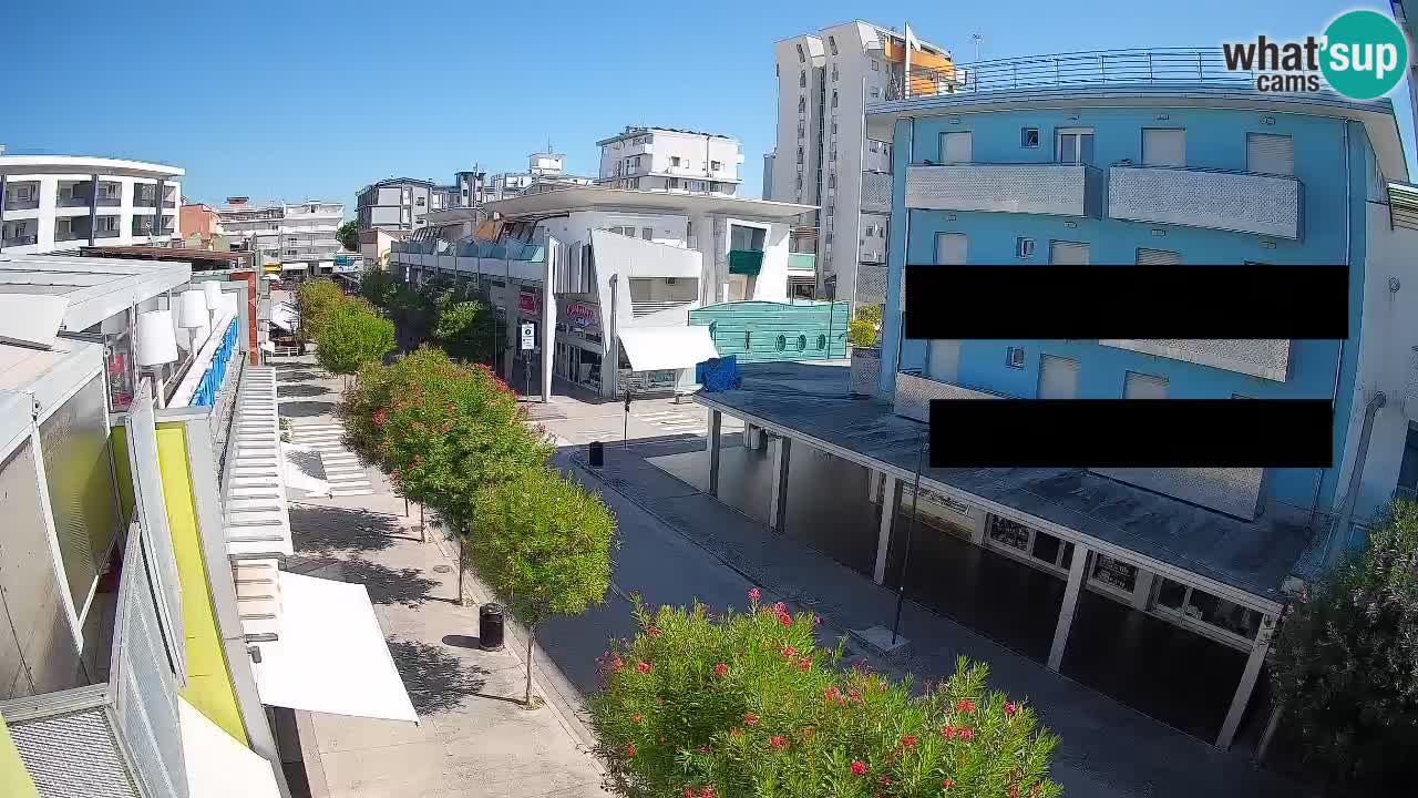 Bibione Fußgängerzone Webcam – Viale delle Costellazioni live