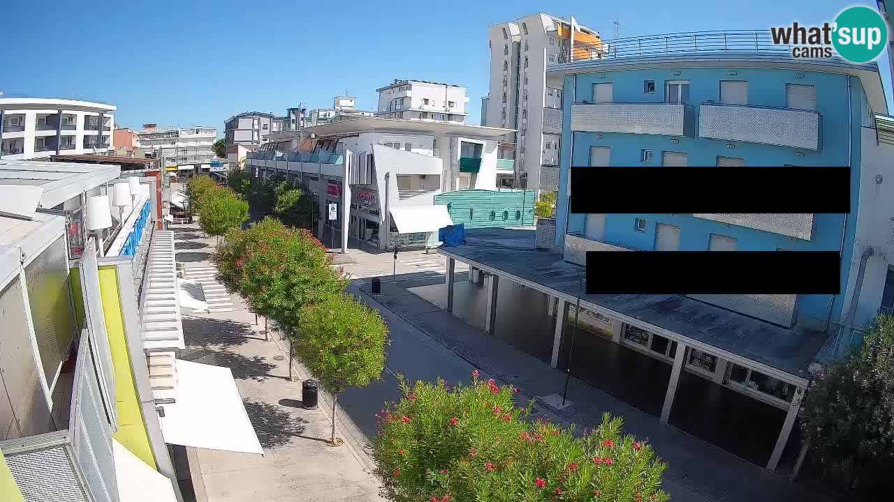 Bibione Fußgängerzone Webcam – Viale delle Costellazioni live