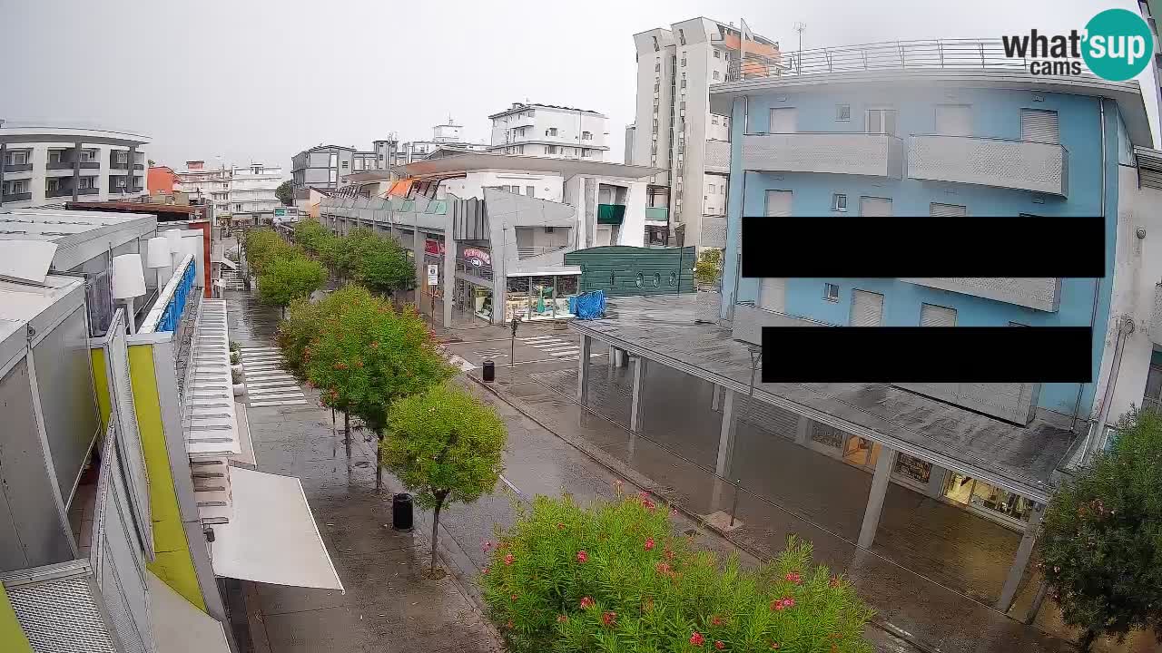 Bibione Fußgängerzone Webcam – Viale delle Costellazioni live