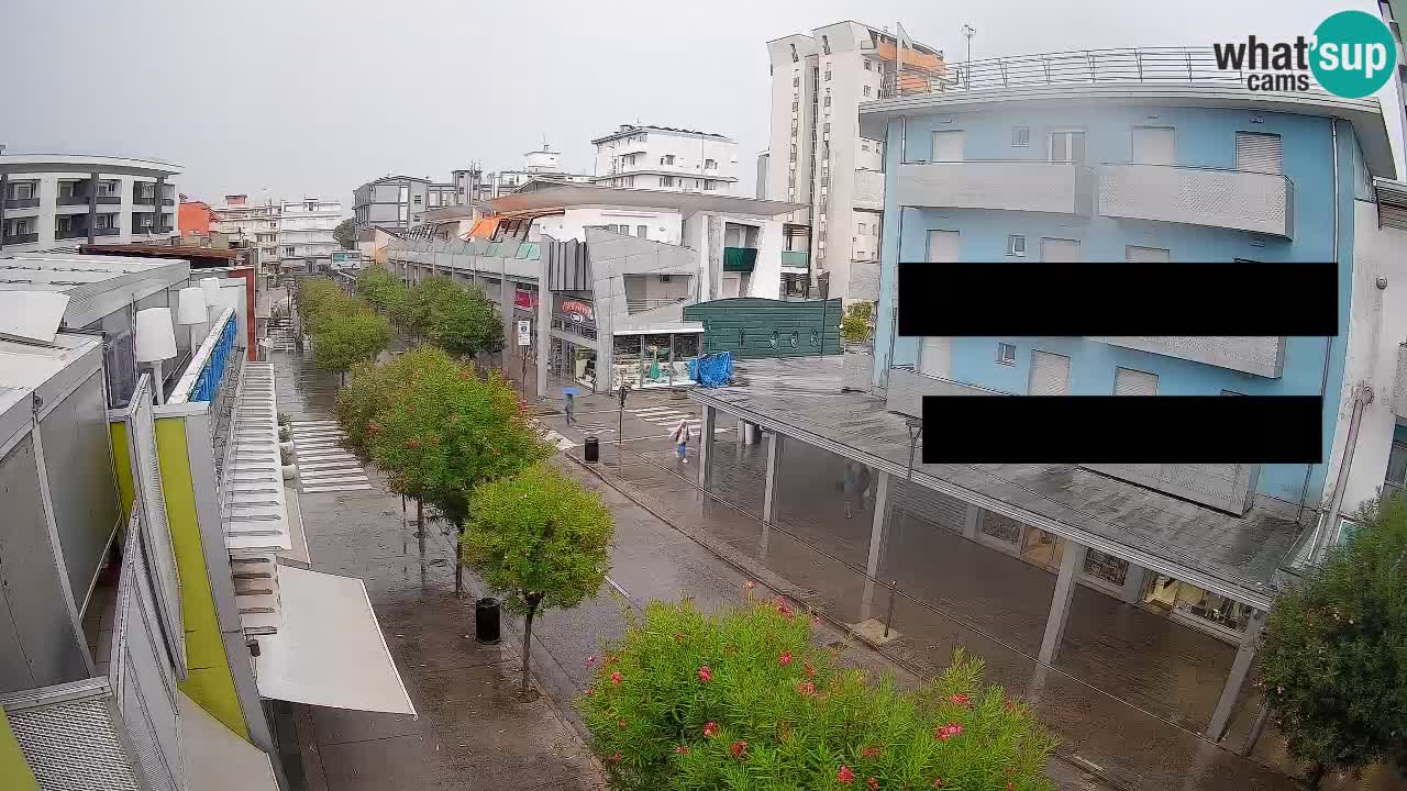 Bibione Fußgängerzone Webcam – Viale delle Costellazioni live