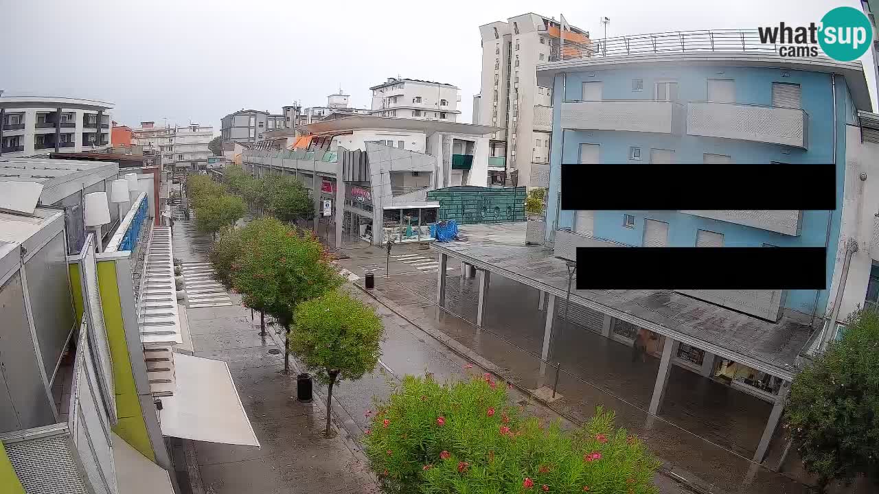 Bibione Fußgängerzone Webcam – Viale delle Costellazioni live