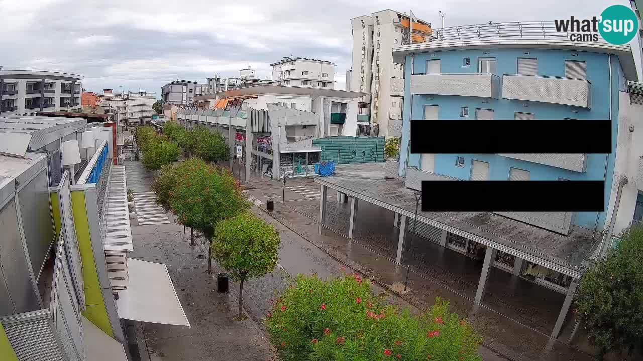 Bibione Fußgängerzone Webcam – Viale delle Costellazioni live