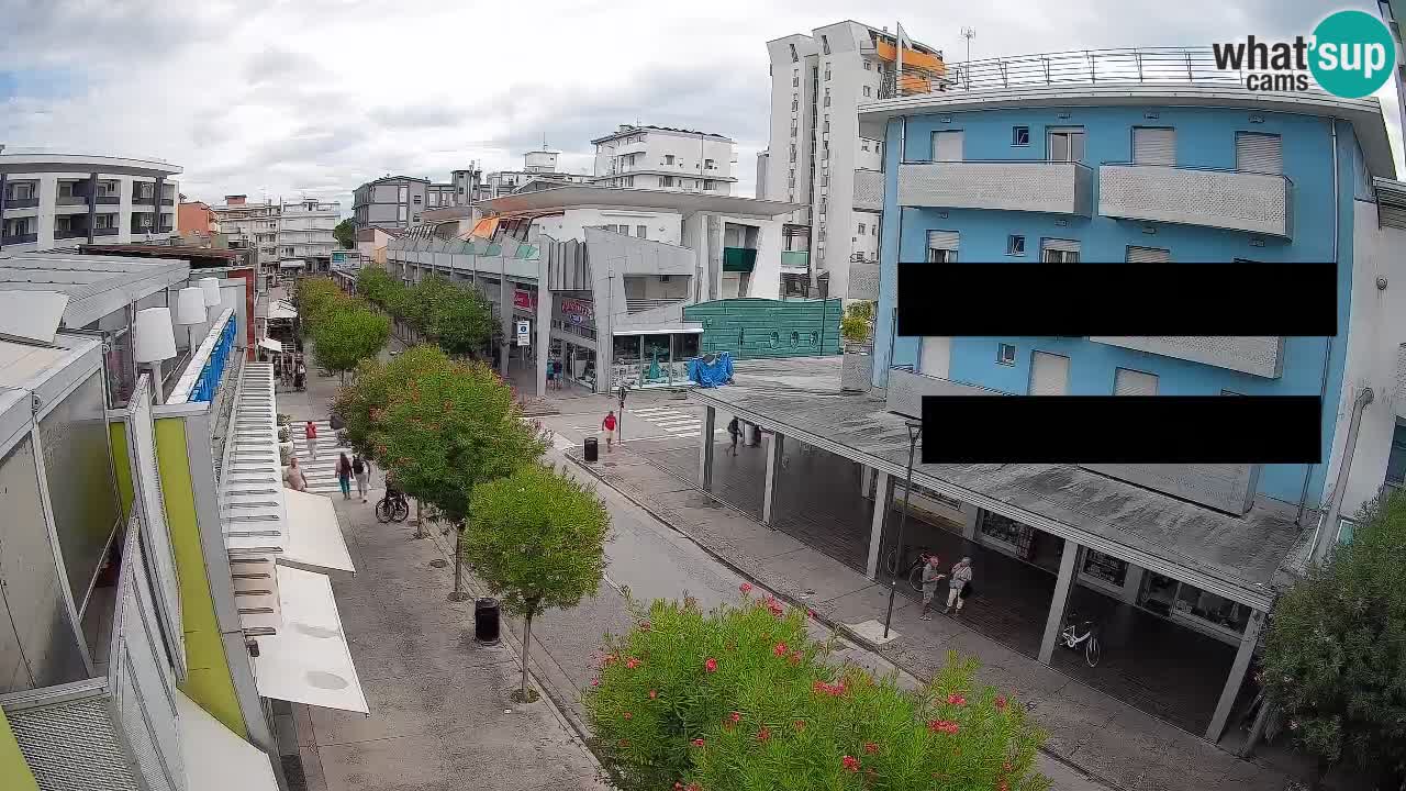Bibione Fußgängerzone Webcam – Viale delle Costellazioni live