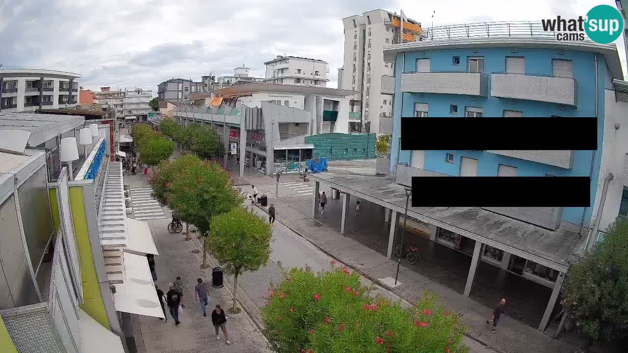 Bibione Fußgängerzone Webcam – Viale delle Costellazioni live