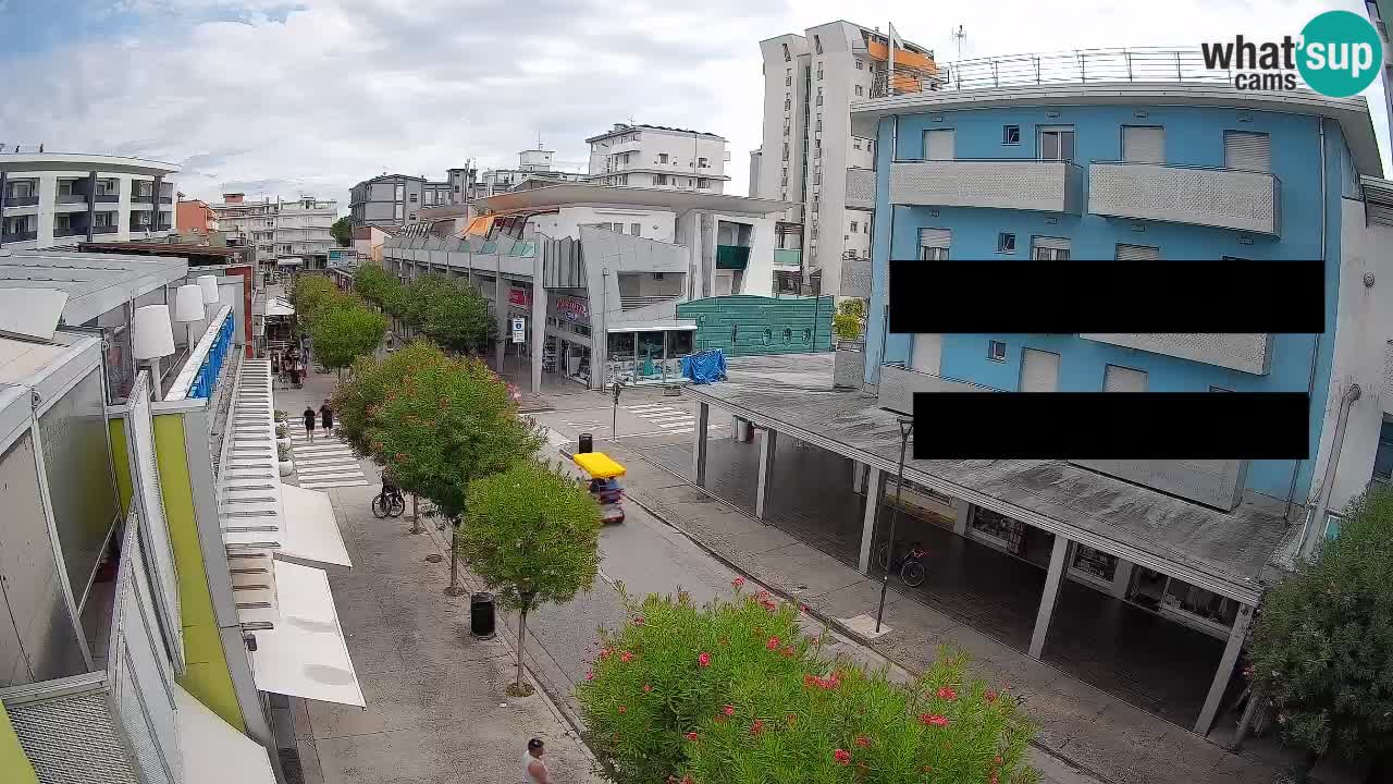 Bibione Fußgängerzone Webcam – Viale delle Costellazioni live