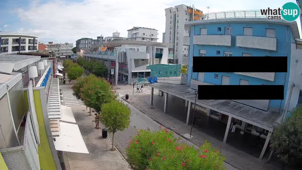 Bibione Fußgängerzone Webcam – Viale delle Costellazioni live