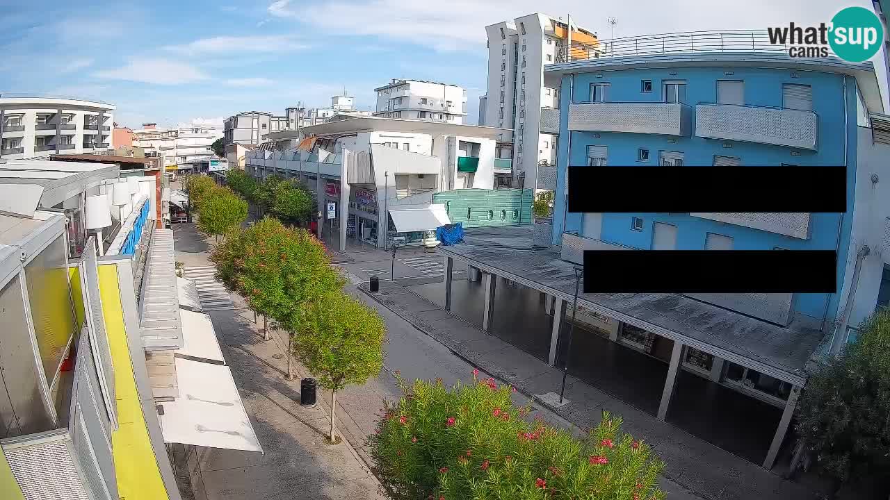 Bibione Fußgängerzone Webcam – Viale delle Costellazioni live
