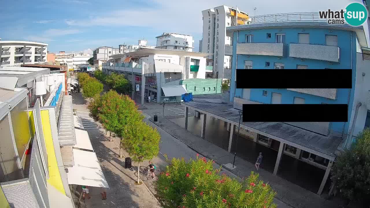 Bibione Fußgängerzone Webcam – Viale delle Costellazioni live